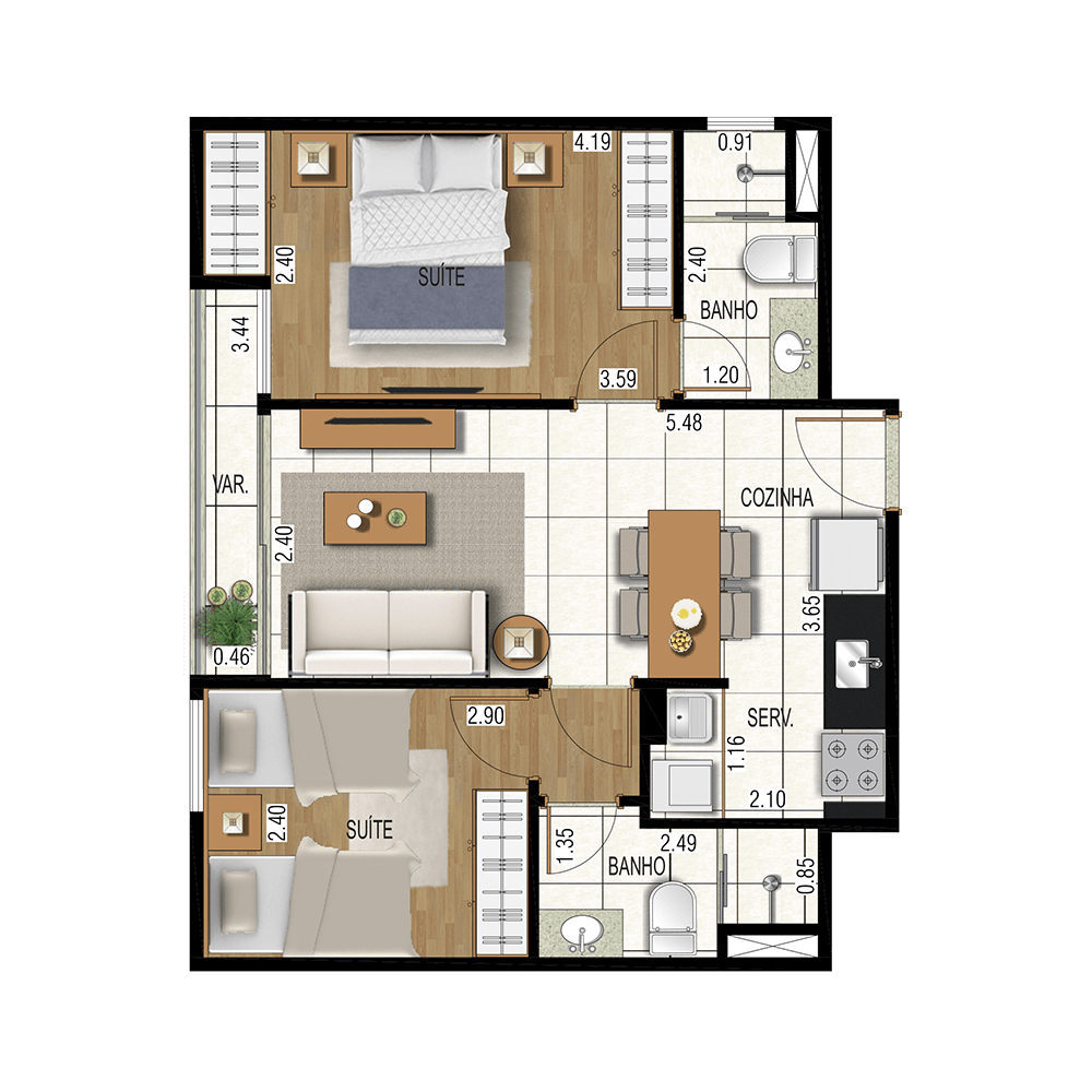 APARTAMENTO TIPO 02